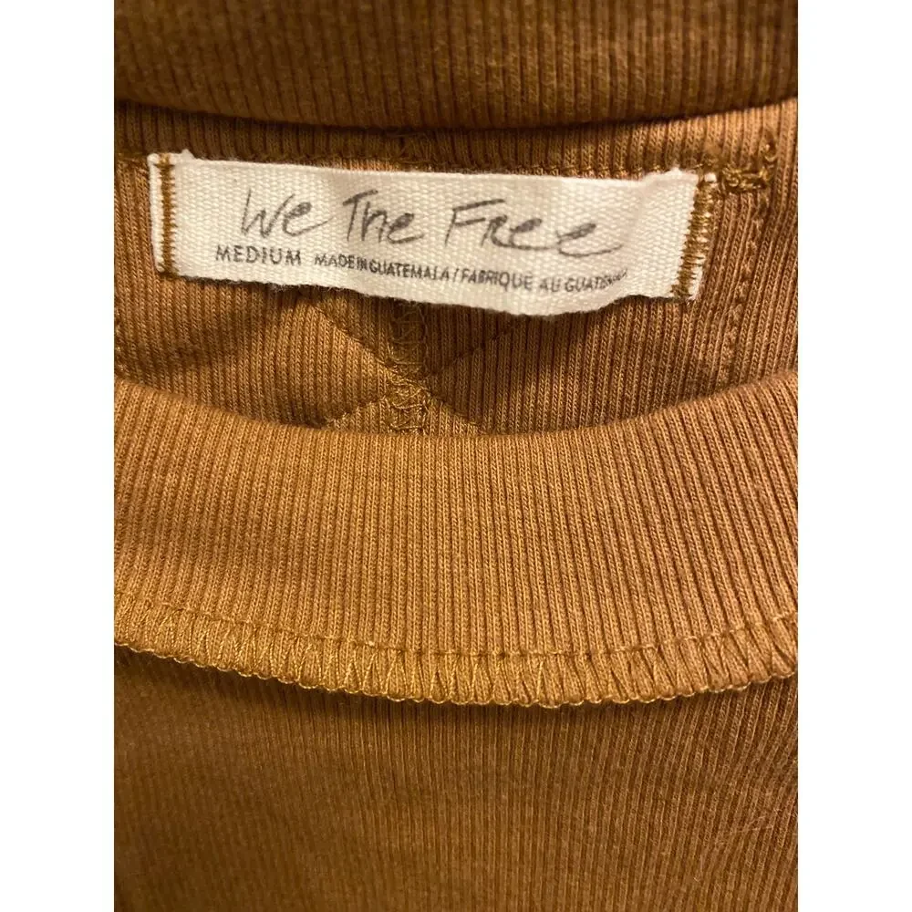 Free People We The Free Women's Kate Ribbed Tank Top in Almond Ash size M - Picture 4 of 8